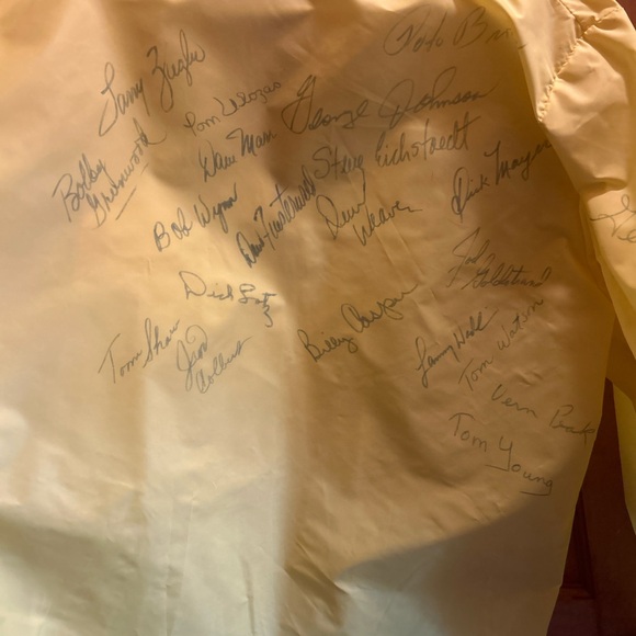 1974 Rare-Vintage Kaiser International PGA tournament Yellow Windbreaker - Picture 6 of 16